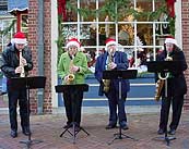 Jim Harney playing saxophone